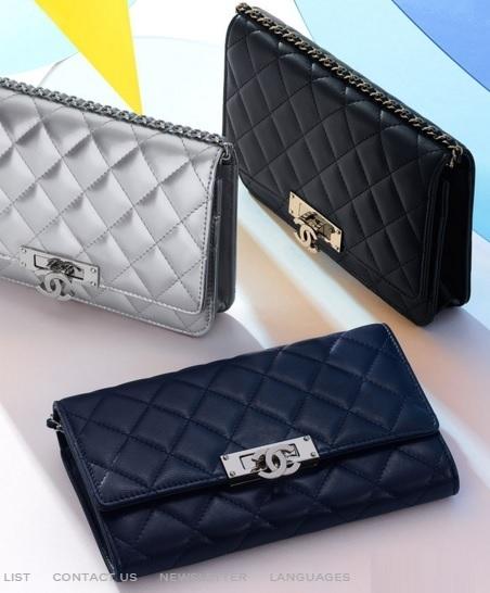 CHANEL☆ラムスキンチェーンウォレット シャネル財布コピー A80767 Y01480 2B000